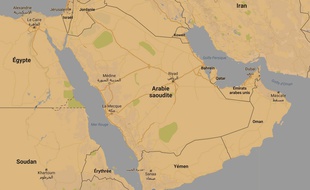 Google map de l'Arabie saoudite