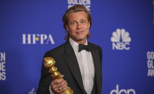 L'acteur Brad Pitt aux 77e Golden Globes