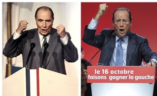François Mitterrand en 1988 et François Hollande en 2012.
