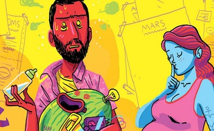 Les 9 derniers mois, détail de la couverture