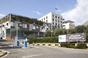 L'hôpital Pasteur, à l'est de Nice