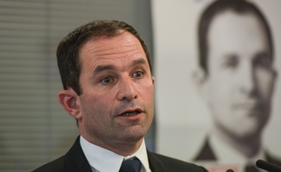 Benoît Hamon lors d'une conférence de presse, le 6 janvier 2016. ISA HARSIN