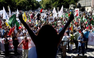 Manifestation des enseignants au Portugal