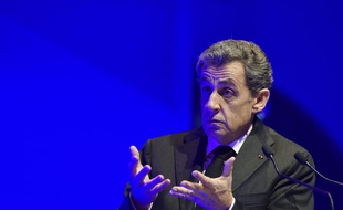 Le candidat à la primaire de la droite et du centre Nicolas Sarkozy