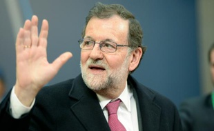 Le Premier ministre espagnol, Mariano Rajoy, le 18 février 2016 à Bruxelles