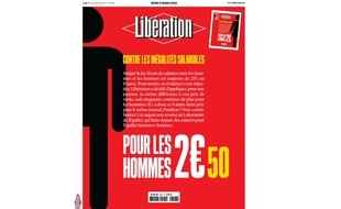 La Une de «Libération» du 8 mars 2018, journée internationale des droits de la femme