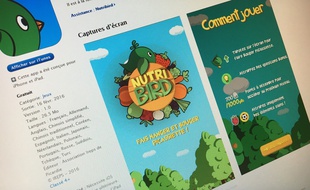 La page de Nutribird sur l'Apple Store