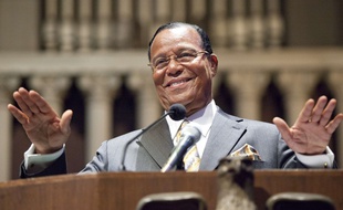 Le leader de l'organisation religieuse américaine Nation of Islam, Louis Farrakhan, en 2013.