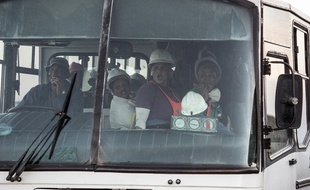 Tous les mineurs de la mine de Beatrix, en Afrique du Sud, ont pu être secourus, le 2 février 2018.