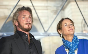 Sean Penn et Ségolène Royal le 1er novembre 2015 à Paris