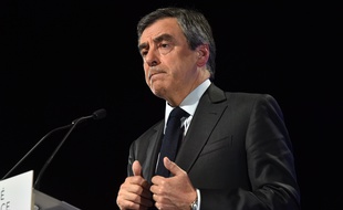 François Fillon lors de son meeting à Toulouse, le 13 avril 2017.