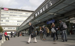 La gare SNCF de Nantes, entrée nord.