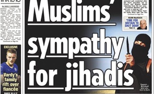 La Une du tabloïd britannique «The Sun» du 23 novembre 2015 a défrayé la chronique.