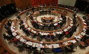 Le conseil municipal de Strasbourg. (Illustration)