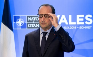 François Hollande lors du sommet de l'Otan de Newport, en Grande-Bretagne, le 4 septembre 2014.