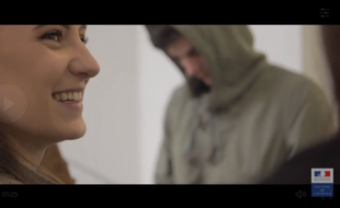 Capture d'écran d'une vidéo réalisée par des étudiants lyonnais dans le cadre de la dernière campagne de prévention routière d'Auvergne Rhône-Alpes.