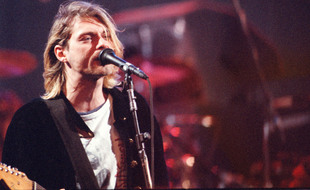 Le chanteur de Nirvana, Kurt Cobain, en 1993