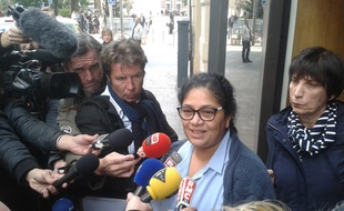 Thouraya Ferchichi, représentante CFDT chez Fram à l'issue du comité d'entreprise extraordinaire, jeudi 29 octobre.
