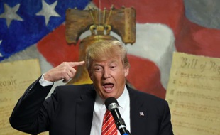 Le candidat à l'investiture républicaine Donald Trump en meeting à Myrtle Beach en Caroline du Sud, le 16 janvier 2016