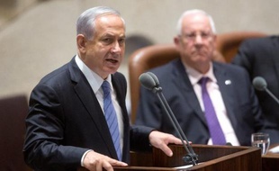 Le Premier ministre israélien Benjamin Netanyahu devant le Parlement, le 27 octobre 2014