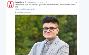 Mohammed Ali, un Britannique de 16 ans, a refusé une offre de rachat de plus de 5 millions de livres pour un site internet qu'il a mis au point.