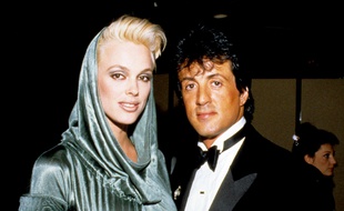 Les ex-époux Brigitte Nielsen et Sylvester Stallone, en 1986