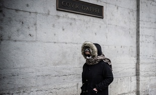 Cécile Bourgeon à son arrivée à la cour d'assises du Rhône le 4 décembre.