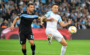 Ocampos lors de OM-Lazio le 25 octobre 2018.