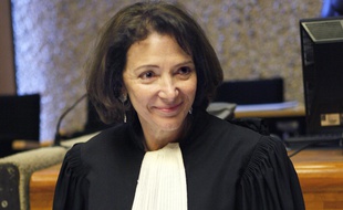 Dominique Attias, le 25 octobre 2012, avant l'ouverture en appel du procès du «Gang des Barbares».