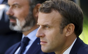 Edouard Philippe et Emmanuel Macron, lors de la convention citoyenne pour le climat.