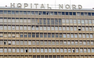 Façade de l'hôpital Nord de Marseille.