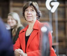 Mandatory Credit: Photo by Action Press/Shutterstock (13608194bu)  Catherine Colonna, Minister of Foreign Affairs of France, admitted at the meeting of the G7 foreign ministers  Meeting of G7 foreign ministers in Münster, Munster, North Rhine Westphalia, Germany - 04 Nov 2022/shutterstock_editorial_Meeting_of_G7_foreign_ministe_13608194bu//2211041356
