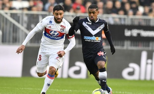 Fékir et Malcom au duel, le 28 janvier 2018.