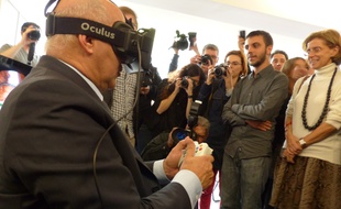 Michel Sapin a visité les start-up de l'incubateur Creative Valley
