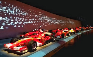 Rangée de Ferrari de formule 1