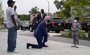 Joe Biden lors d'une visite à Detroit, dans le Michigan, le 9 septembre 2020.