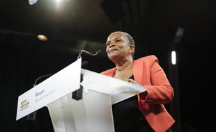 Christiane Taubira lors d'un meeting pendant la campagne des européennes 2019. (archives)