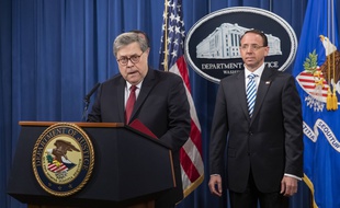 L'Attorney general des Etats-Unis, Bill Barr, le 18 avril 2019.