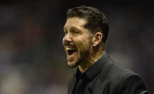Simeone a explosé de joie après le but de Griezmann.