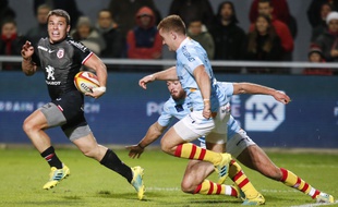 Le Toulousain Antoine Dupont a inscrit trois essais à Perpignan, le 27 octobre 2018 en Top 14.