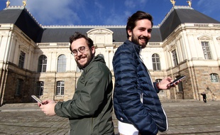 Les Rennais Antoine Delanoë et Quentin Ory ont créé l'application Combat de coqs.