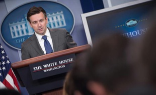 Le porte-parole de Barack Obama, Josh Earnest, à la Maison Blanche à Washington le 5 octobre 2015