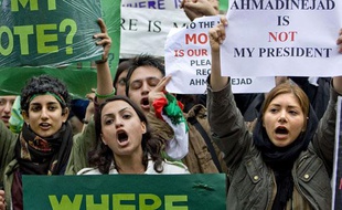 Des manifestations ont aussi eu lieu en Europe, ici aux Pays-Bas.