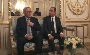 Jean-Claude Juncker et Francois Hollande à l'Elysée le 26 janvier 2017.