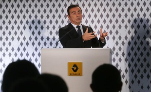 Carlos Ghosn, le PDG de Renault-Nissan, le 14 février 2013 lors de la présentation des résultats annuels de Renault.