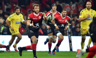 L'ailier du Stade Toulousain Maxime Médard face à Clermont , le 9 novembre 2019 au Stadium de Toulouse.