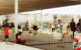 Le projet d'ombrière pourrait être déplacé, pour ne pas gêner la vue depuis la Canebière.