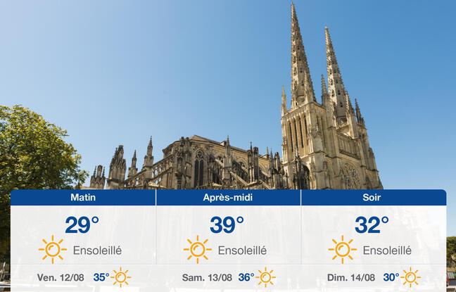 Météo Bordeaux: Prévisions du jeudi 11 août 2022