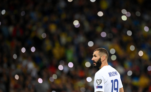 Karim Benzema, ici au moment de son entrée en jeu, samedi soir en Ukraine (1-1).