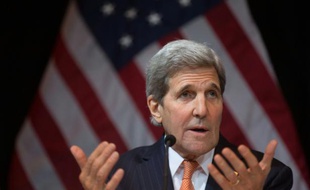 Le secrétaire d'Etat américain John Kerry, le 14 novembre 2015 à Vienne